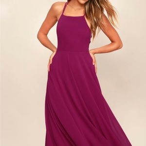 Magenta Maxi Dress